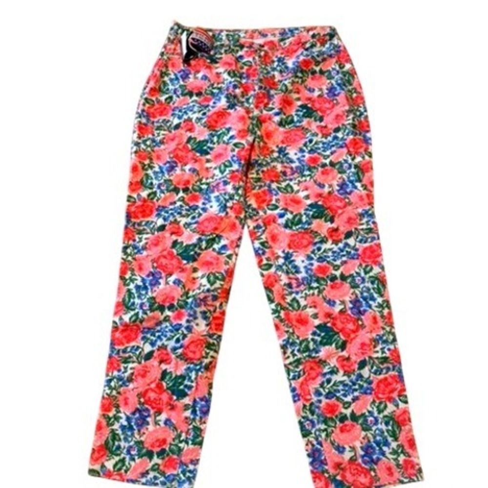 RARE‎ Vintage Young Stuff Y2K Floral Mom Jeans High Waist USA 16 18 38